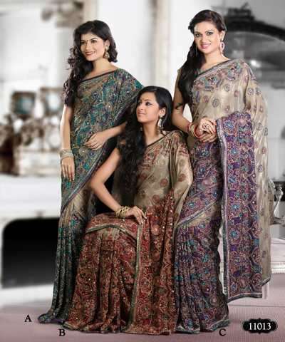 Bollywood Hand arbeit Sarees Collection (sari)